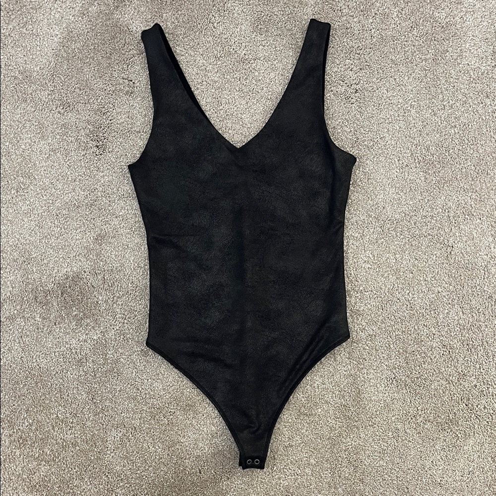 Abercrombie & Fitch Faux Leather Bodysuit - NWOT sz XS